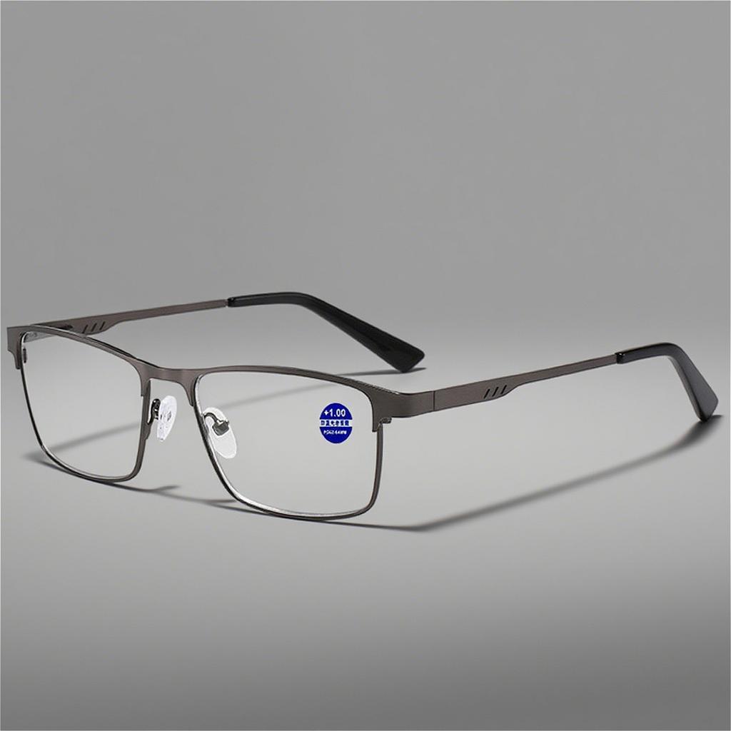 Quality Metal Presbyopia Glasses with Spring Leg Reading Glasses Business Eyeglasses for Man Classic Square Hyperopic Eyeglasses