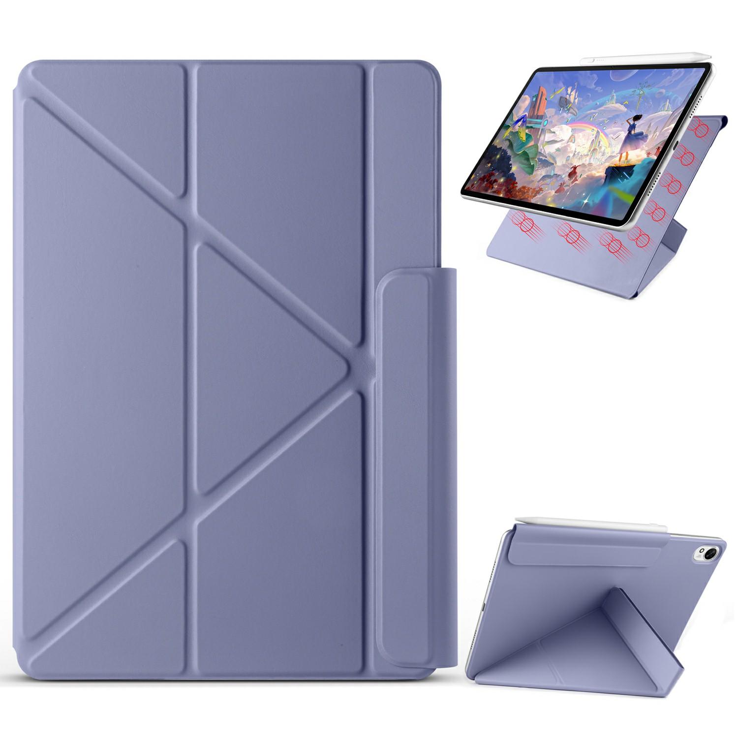 

Чехол для Huawei MatePad 11.5 S из ПК+ПУ кожи, подставка-оригами, магнитная крышка для планшета Lavender Purple