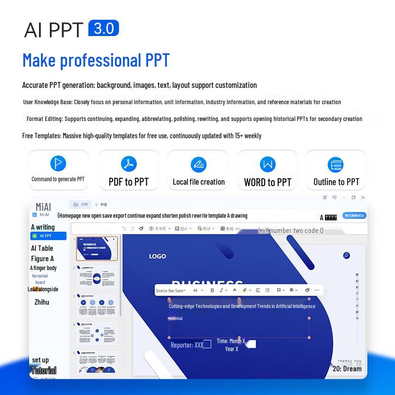 Mimouse KB6AI Smart AI Voice Bluetooth Keyboard