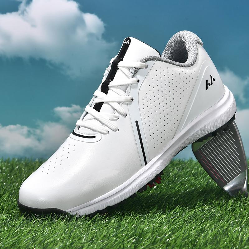 

New professional golf shoes men s large size microfiber leather surface breathable non-slip outdoor casual sports shoes 46 чорний