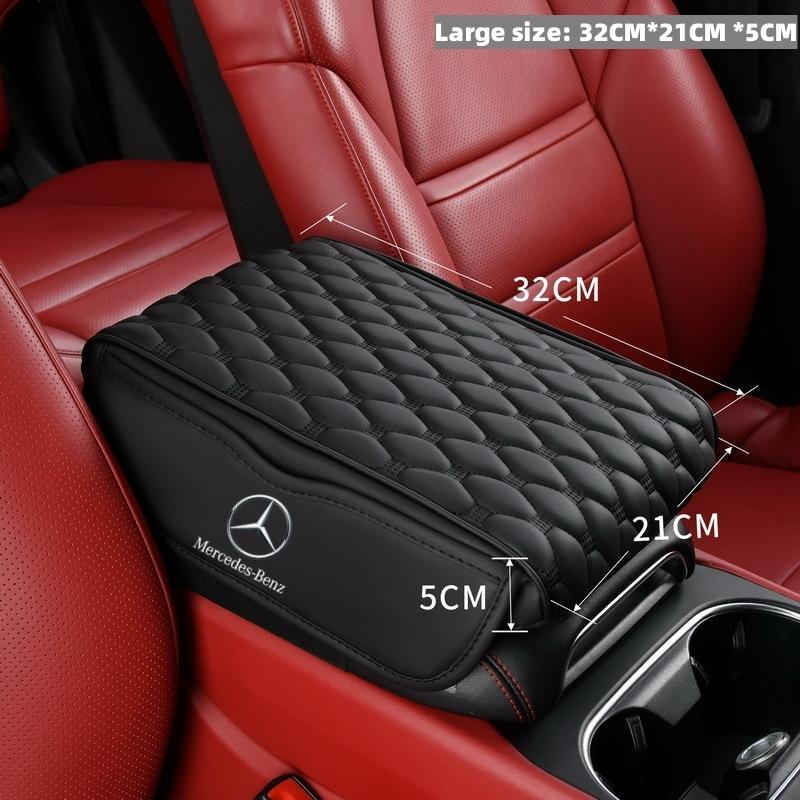 

GLC GLB Luxury leather Car Center Console Protector Cover Storage Pocket for Mercedes Benz B/C/E/S Class A Class C200L GLC GLK чёрный