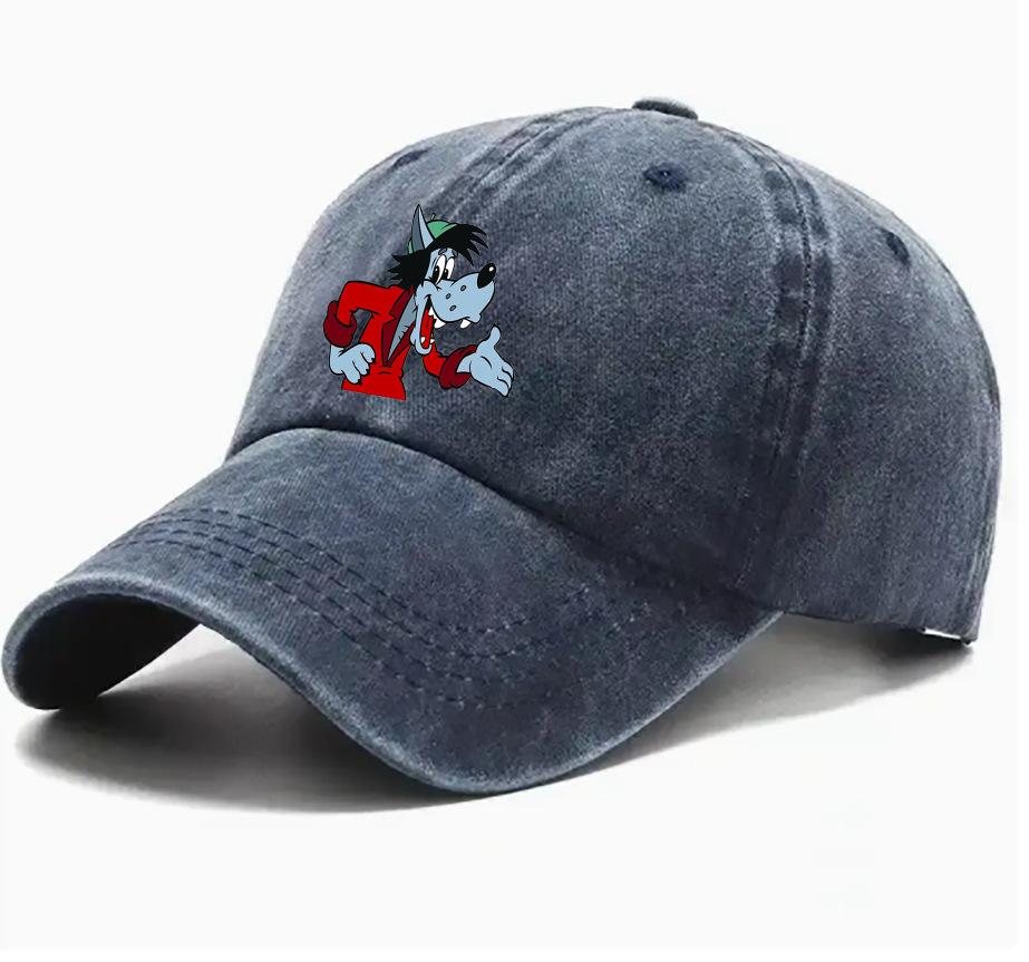Wolf Oma Basecap Sonnenschutz Cartoon Cartoon TV-Animation Gewaschen Hip Hop Hut Männer und Frauen Streetwear Basecaps