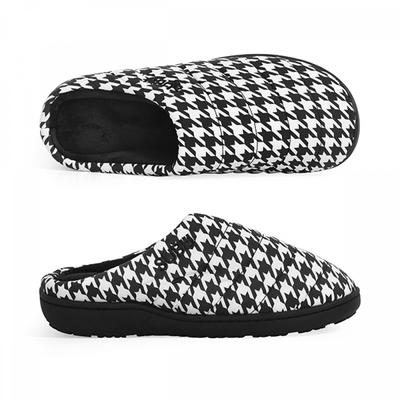 Subu Hounds Tooth  Sb 17  Down Brushed Padded Slippers