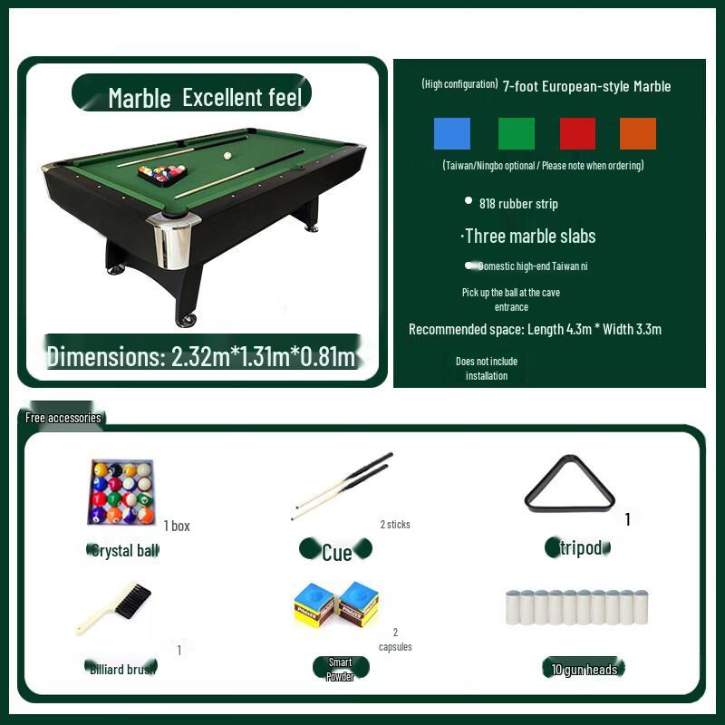 Junyi Multi-functional Home Billiards Table