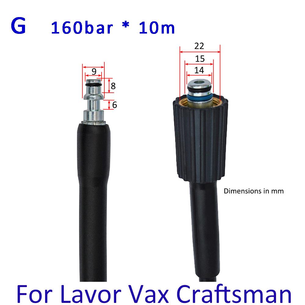 Hochdruckreiniger-Pistole, Lanzendüse, Jet-Wasser-Sprühpistole, Zauberstabdüse für Lavor Lavorwash Bauker Vax Craftsman Generac Oleo-Mac
