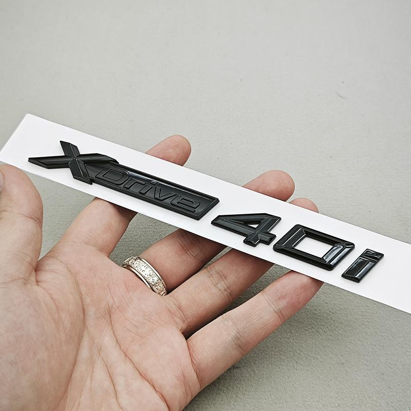 3D ABS Chrome Black Car Letters Logo X7 XDrive 40i Rear Trunk Badge Side Door Emblem For BMW X7 G07 Sticker Exterior Accessories