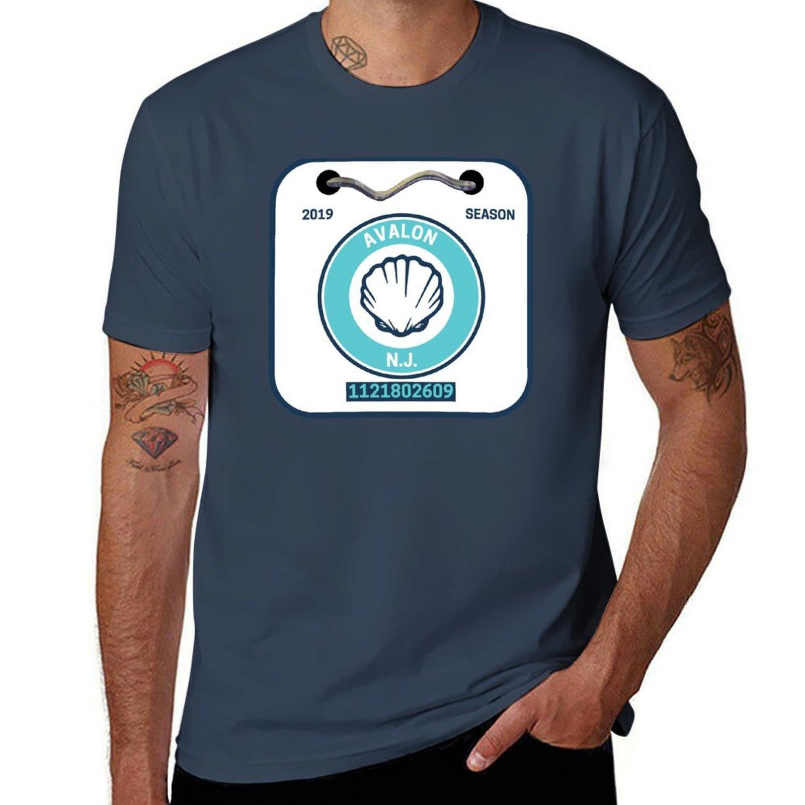 Avalon New Jersey Beach Badge Tshirt Soft Lightweight Cotton Tshirt S