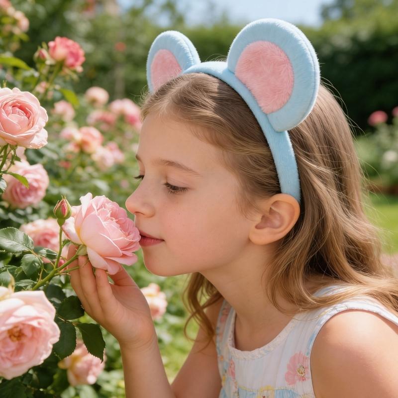 Soft Fabric Mouse Ears Headband For Kids Role Play Costume Accessories Halloween Mouse Costume Headwear