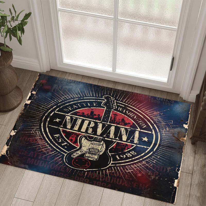 Nirvana Design Crystal Velvet Carpet Cozy Non?Slip Printed Rug For Bedroom Living Room Entrance