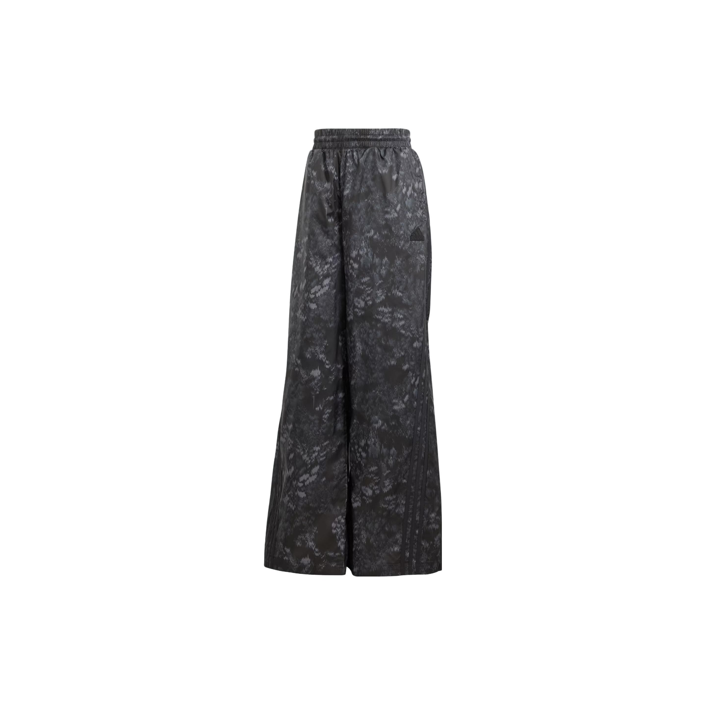 adidas Women s Allover Print Woven Wide-Leg Pants Black IM2447 XS
