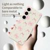 For Samsung Galaxy S25 FE Case Pink Bow Love Pattern Printing Straight Edge TPU Phone Back Cover