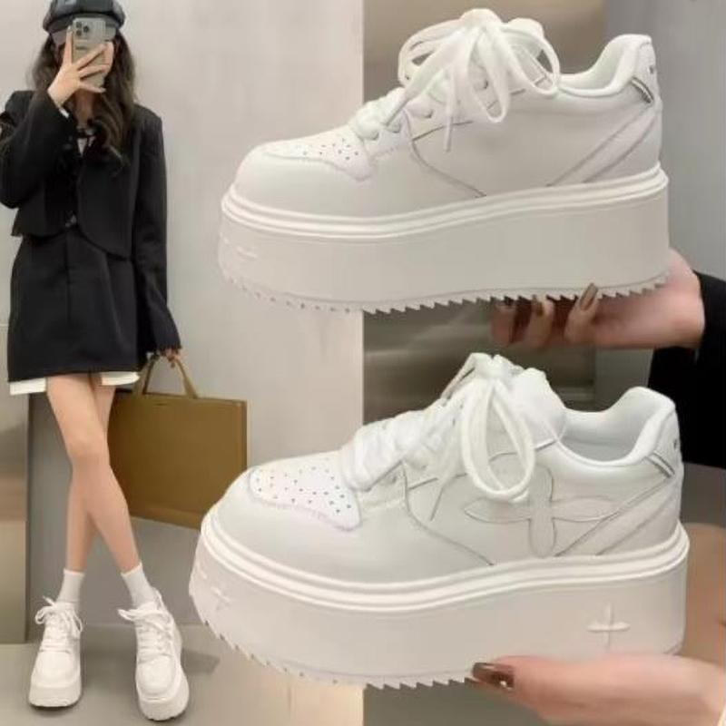 Women's Sneakers Spring Autumn Fashionable Casual Thick Soled Shoes Comfortable Platform Women