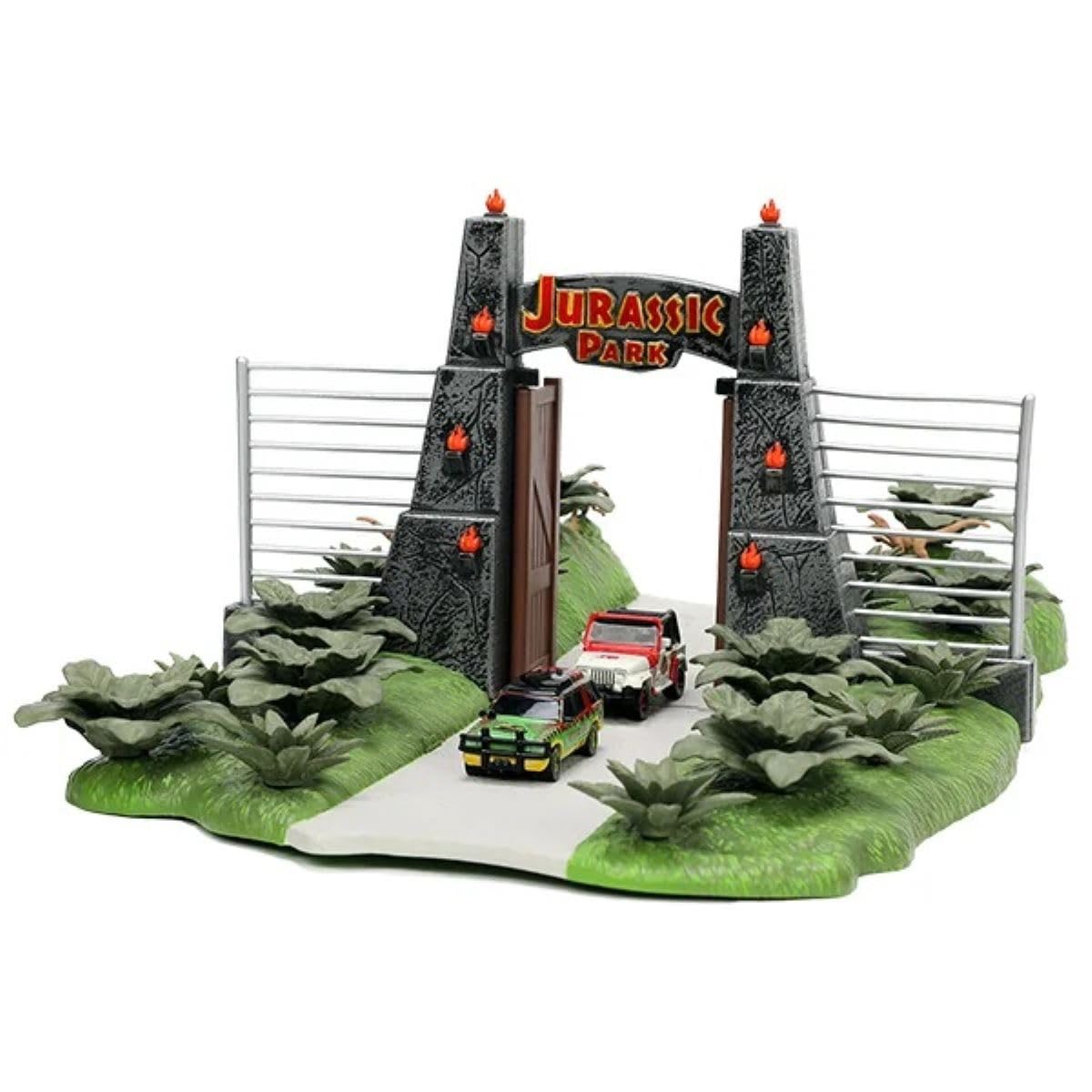 

NANO SCENS JADA TOYS Набор-диорама «Мир динозавров» с 2 транспортными средствами и миниатюрными автомобилями