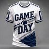 Men's Casual Football Fan Day Shirt for Cheering at Games