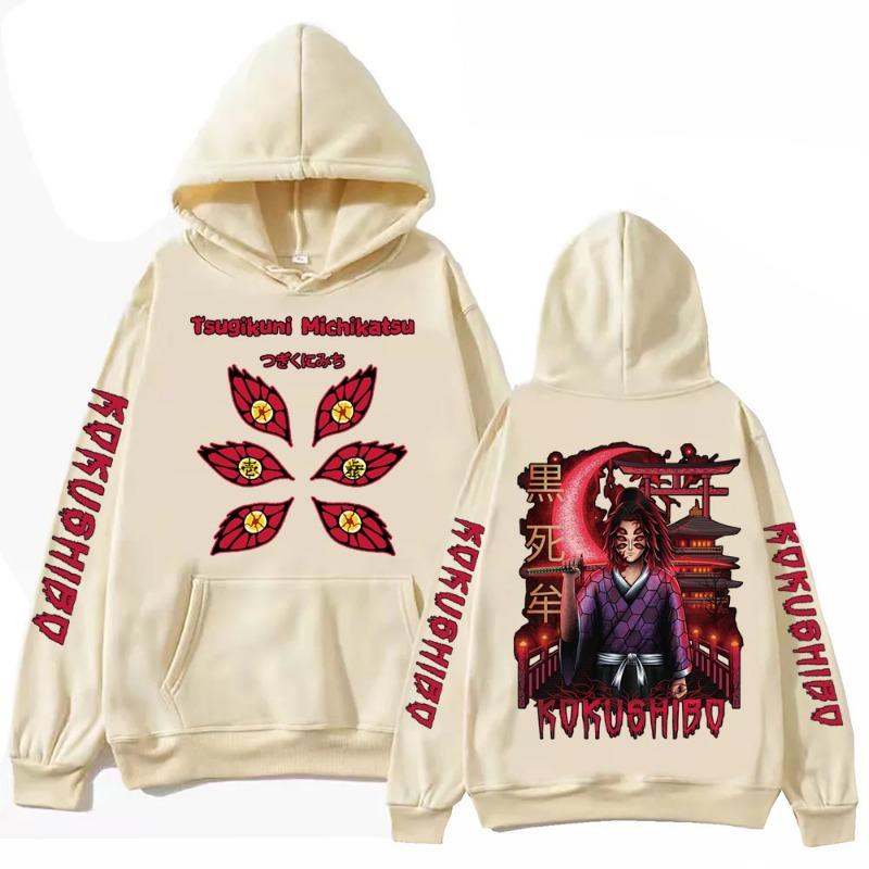Fashion Men's Hoodies Anime Demon Killer Print Kids Boy Casual Pullover Long Sleeve Sweatshirt Men's Top Clothing
