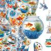 Summer Creative Handbag Phone Case Water Cup Goldfish Sticker
