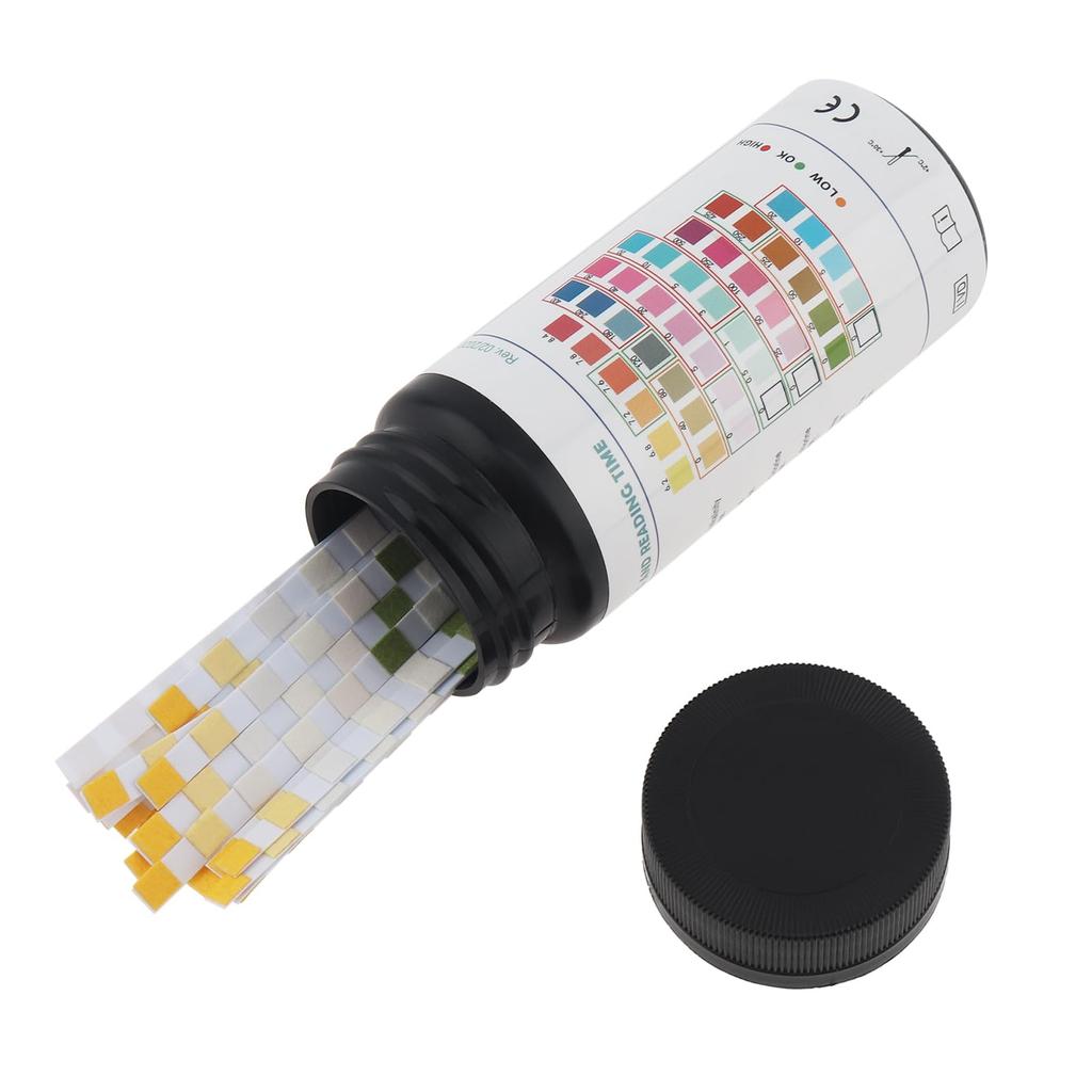 Smgda Water Quality Test Kit with pH Test Papers for Hot and Measures Total Free Total Chlorine Cyanuric and Total Alkalinity Test 7-in-1 Pools, Spas,