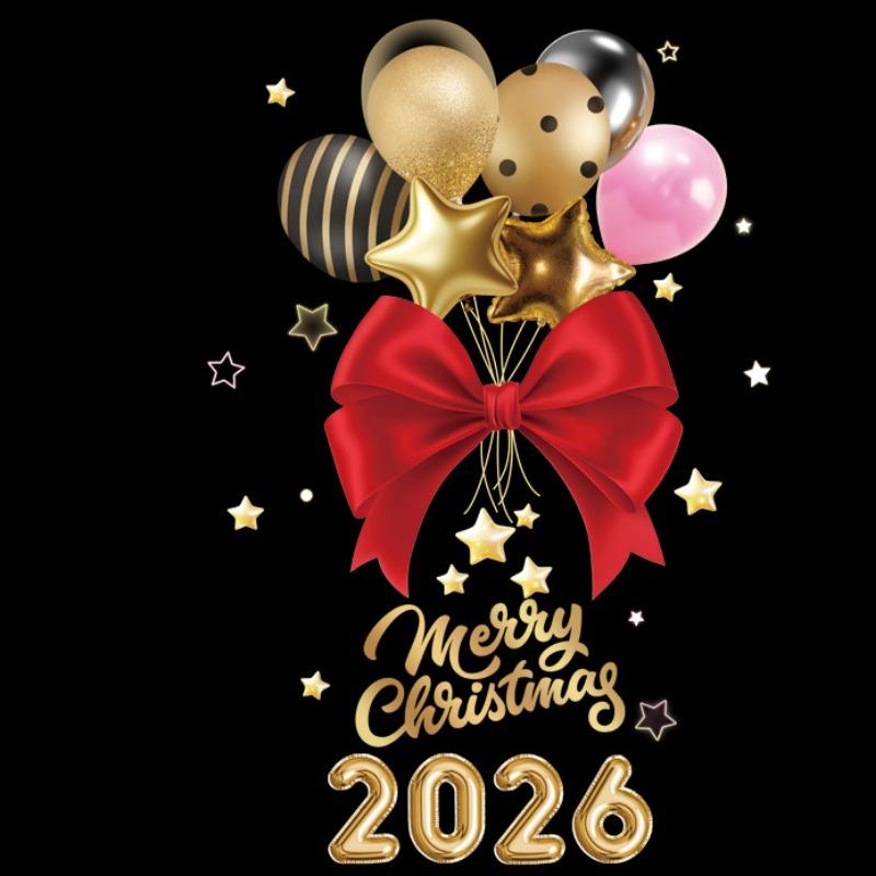 2025 Novoroční samolepky na okno Vánoční dekorace Santa Claus Sněhulák Samolepka na vánoční stromek Dekorace na skleněné okno Obtisk Vánoční dárek