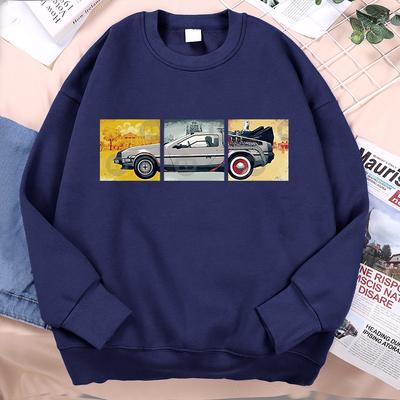 Car Men Women Clothing Loose Hoody Casual Autumn Clothes Cartoon Hip Hop Sweatshirt Fleece Hoodie