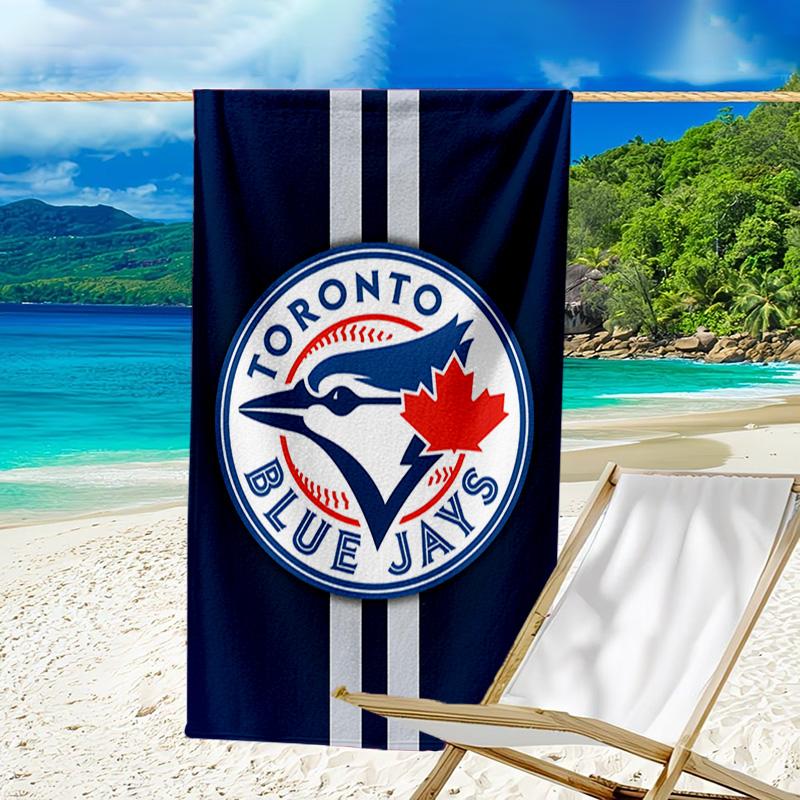 Blue Jays Logo Schnelltrocknendes Mikrofaser-Strandtuch Superweich & Saugfähig für Bad, Strand, Reisen Badezeit-Accessoire, Fan-Geschenke