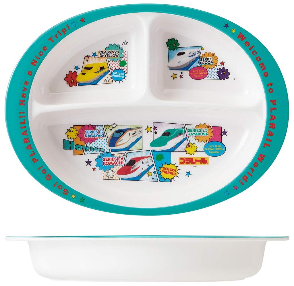 Skater Children's Melamine Lunch Plate, Plarail 19, 750ml, M370