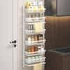 Adjustable Wall-Mounted Kitchen Storage Rack for Seasoning and More