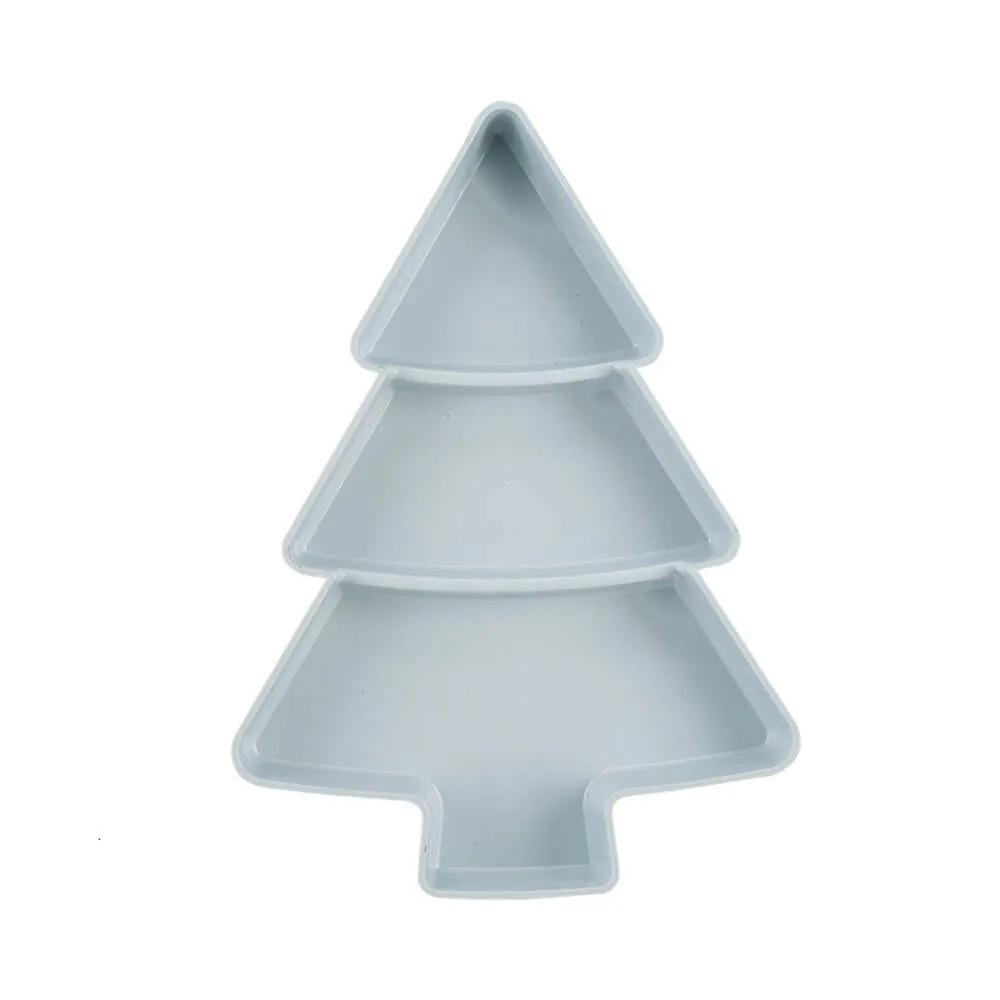 Christmas Tree Shaped Living Room Candy Snacks Nuts Snack Compartmentalized Fruit Tray Home Kitchen Supplies Breakfast Plate Tray Tableware