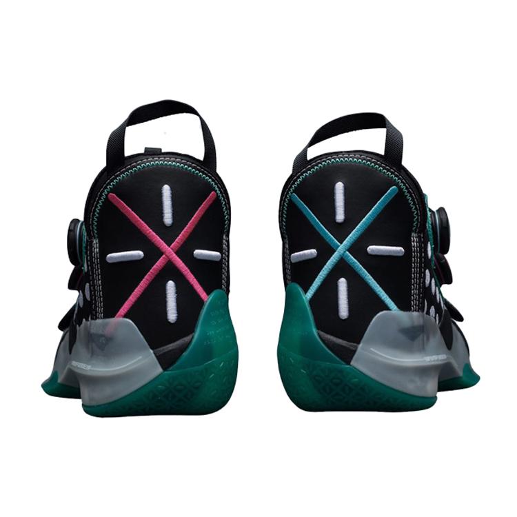 Li Ning WOW 8 Fabric Cushioning Slip Resistant Abrasion Resistant Breathable Rebound Mid top Basketball Shoes Men's ABEP001-11