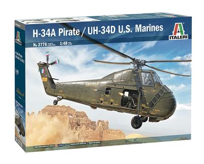 Platts Italeri American Marine Corps Plastikmodell IT2776 1/48 H-34A Pirates/US UH-34D (Hubschrauber)