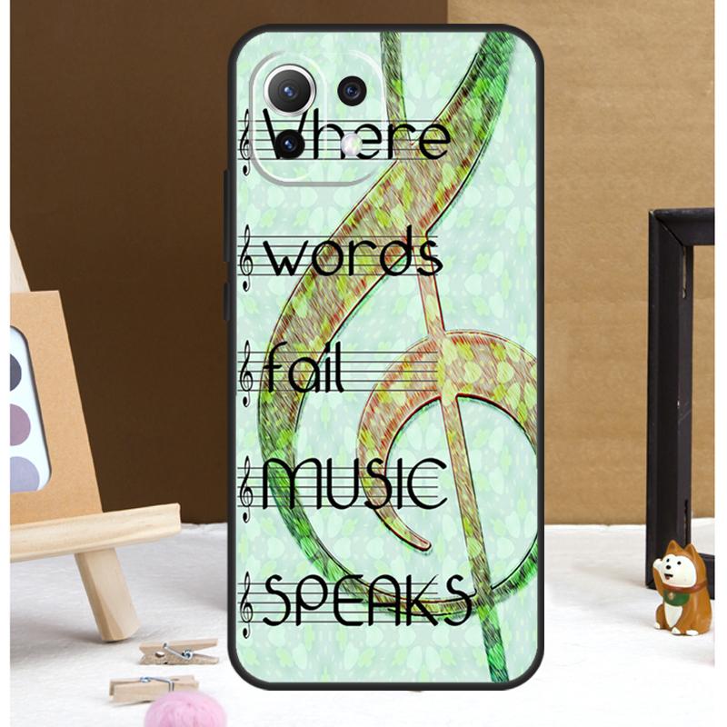 

Music Note Musical Treble Clef Case For POCO M6 X3 X5 X6 Pro F3 F5 M5s Cover For Xiaomi 13T 12T 11T 14 Pro 12 13 Lite Case POCO X6