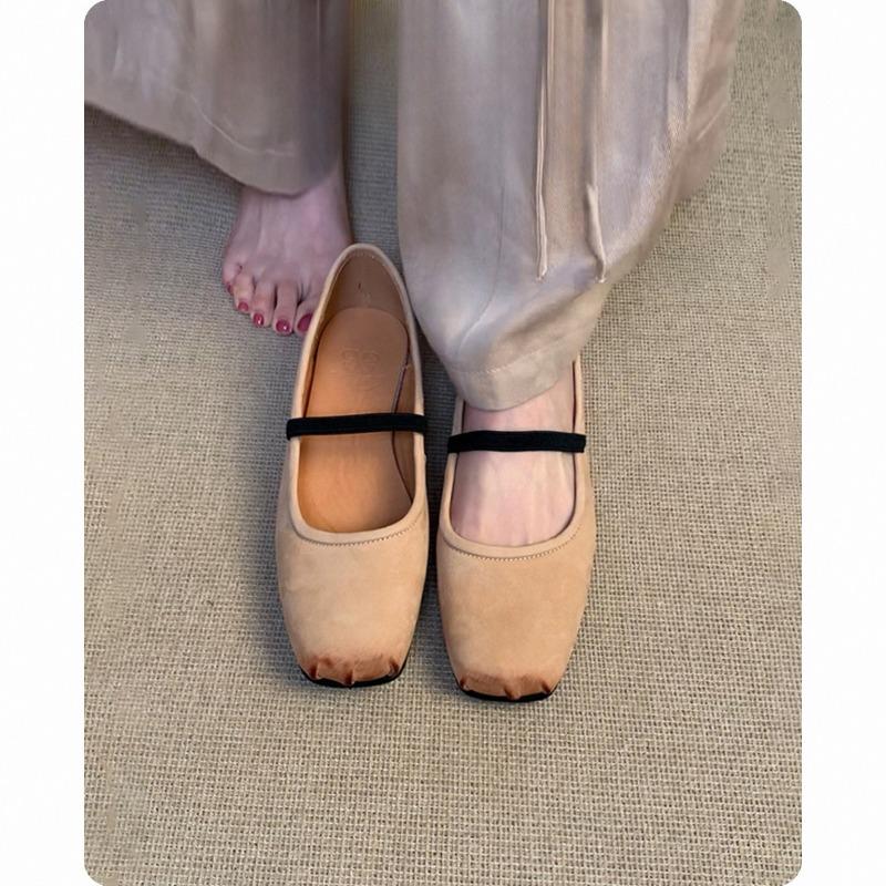 

Versatile Ballet Shoes Flat Single Shoes Women s Shoes Soft-soled Shoes 34 хакі