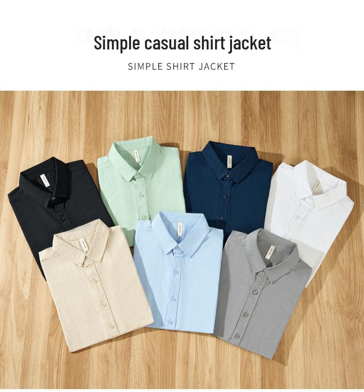 Men's Cotton Linen Long Sleeve Slim Fit Shirt - Spring/Autumn Trendy Casual Wear