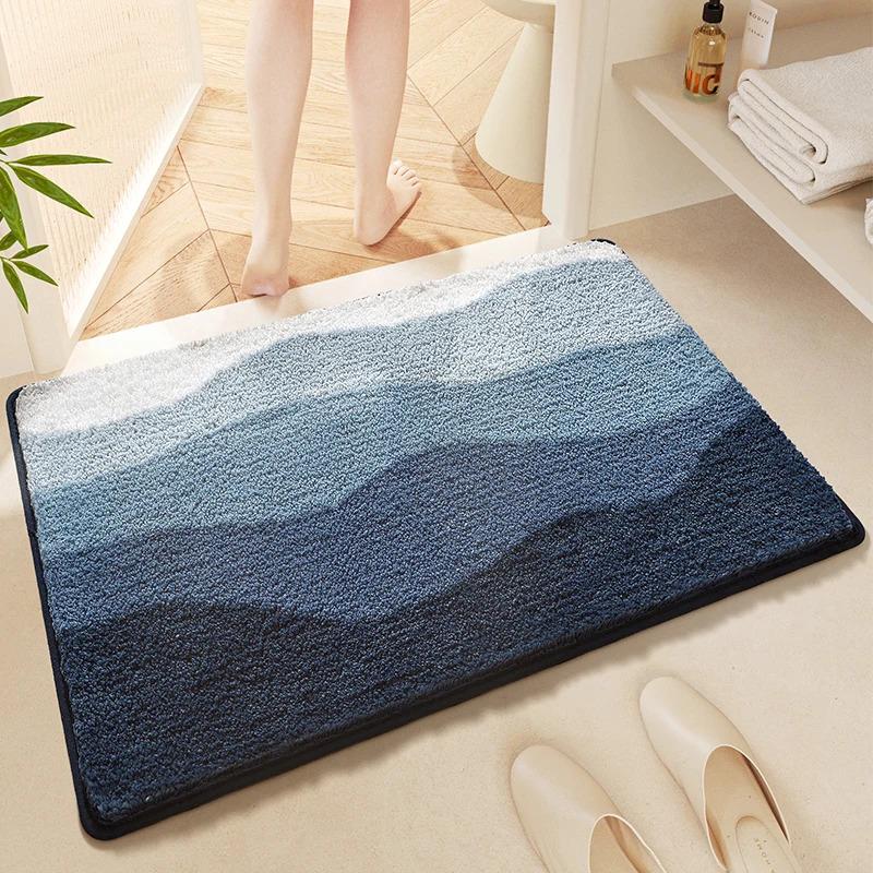 Highly Absorbent Mat Non-Slip Bathroom Floor Mat for Entrance & Bathroom, Dirt Resistant Household Soft Carpet for Home Daily Us