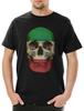 Classic Italia Skull Flag Men's T-Shirt Skull Banner Flag Skull