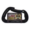Sankyo Corporation DBLTACT Aluminum Forged Black Carabiner, DT-AKS-B