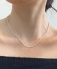 47Bag 925 Silver Snowflake Silver Chain Necklace Beta