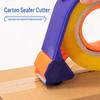Handheld Plastic Adhesive Tape Dispenser with 4.8cm Sealing Cutter for Packaging