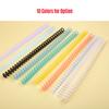 KW-trio 10pcs Plastic 30-Hole Loose Leaf Binders Ring Binding Spines Combs 85 Sheets Capacity for
