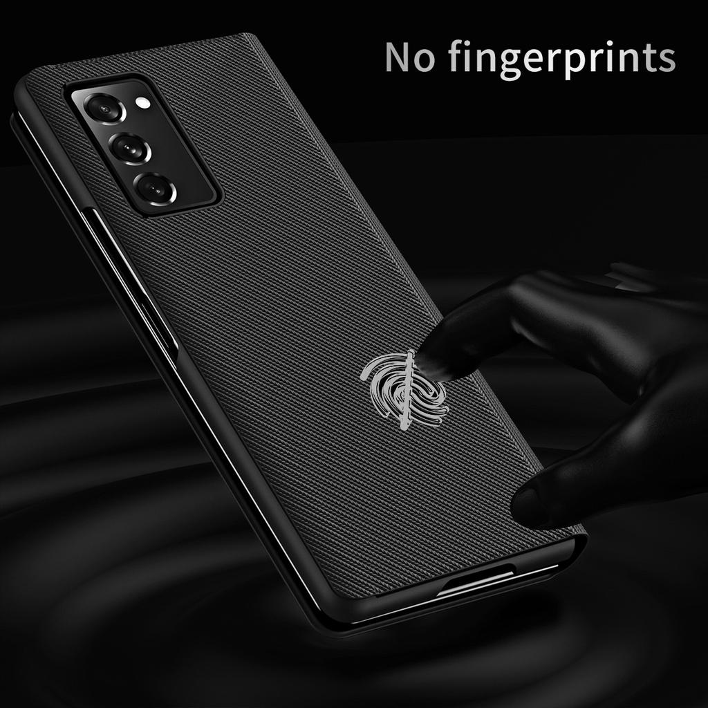 Fingerabdruckfreie Flip Lederhülle für Samsung Galaxy Z Fold 3 Fold2 Fold3 5g Fold 2 Stoßfeste Handyhüllen