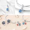 Pink Turtle Sea Star Shell Zircon Original Colored Copper Bead Fit Bracelet Charm Copper Fine Gift Diy Jewelry Accessory