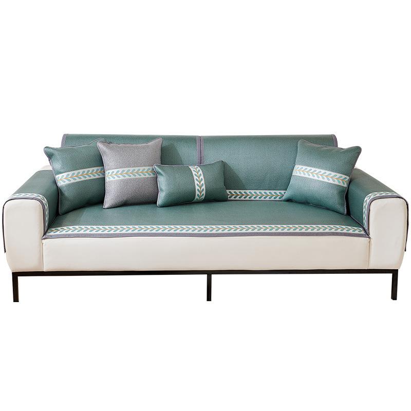 New Summer Wormwood Mosquito Repellent Mat Ice Silk Rattan Mat Sofa Cushion Summer Non-Slip Mat Seat Cushion