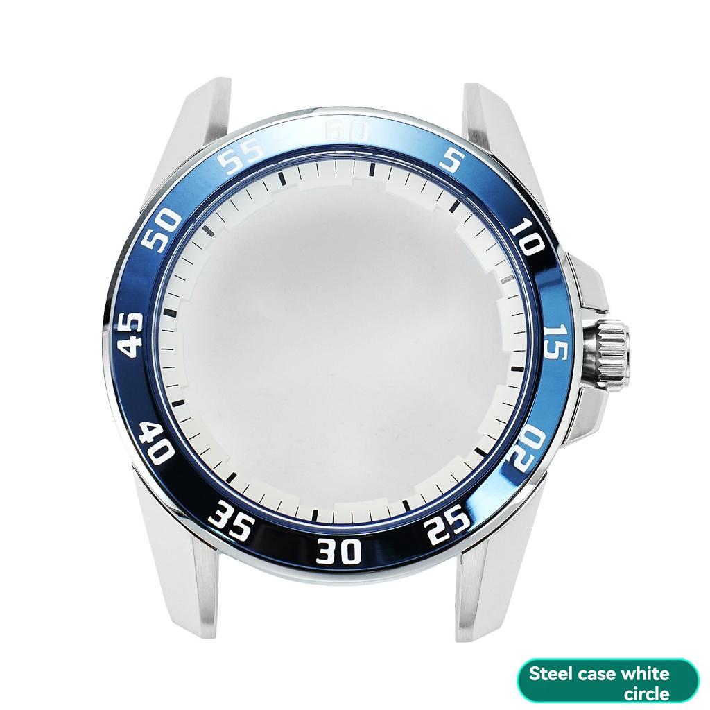 Für Seiko SNP055J1 Serie Uhrengehäuse Edelstahlgehäuse Modifizierter Keramikring Skalenring Äußere Lünette Schale Zubehör