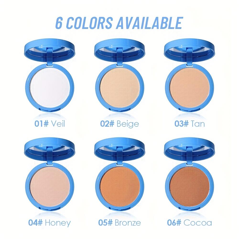 JULYSTAR Matte Face Setting Powder Oil-control Lightweight Radiant Foundation Pressed Powder Face Full Coverage Makeup Cosmetic