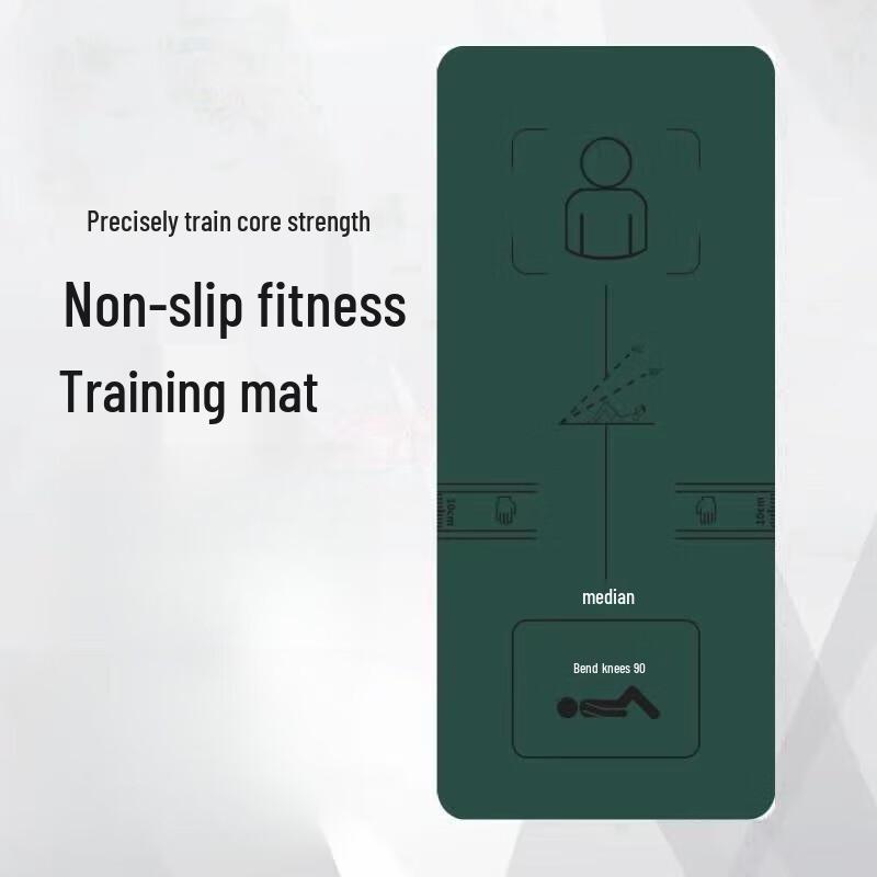 WEZHO Upgraded Yoga & Fitness Mat with Posture Line