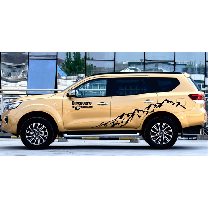 Vinyl Mountain Decal For Car Side Door Decoration, Auto Sticker, Decal For Toyota Prado Land Cruiser