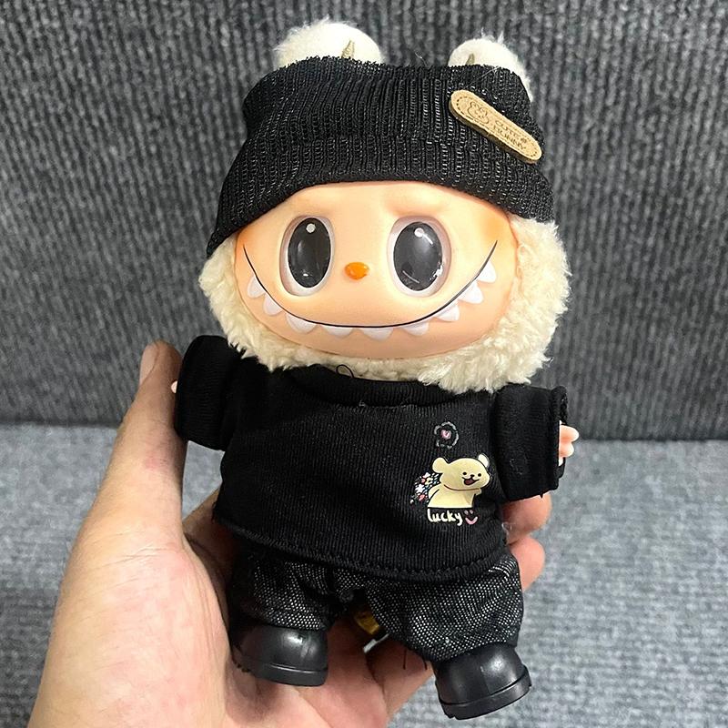 Labubu Plush Doll Clothes Plush Doll Changing Clothes Dolll Clothes Suit Cartoon Cute Clothes Dolls Accessories Gift