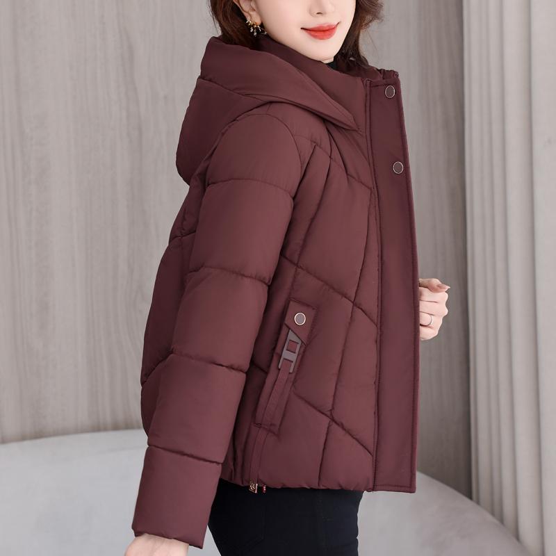Fashion Woman Winter Coats Hooded Casual Thick Warm Short Parkas Women Jackets
