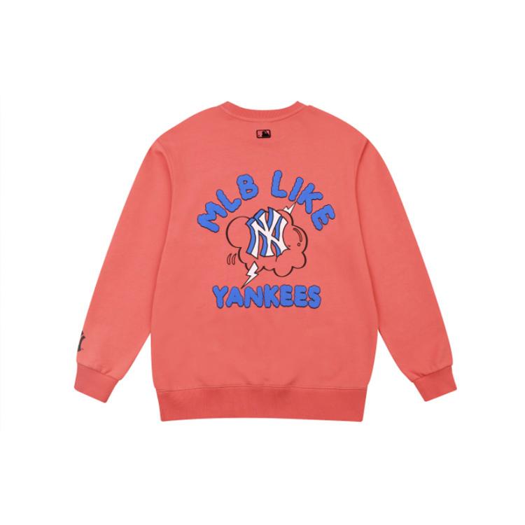 

New MLB New York Yankees Sweatshirts Unisex Pink 31MT02041-50O S