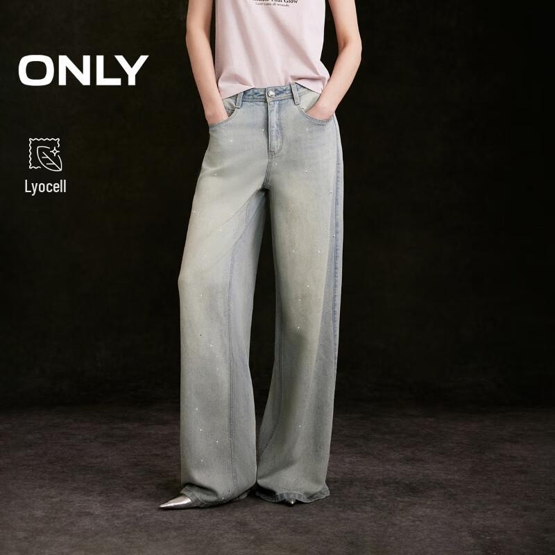 ONLY Women's Lyocell High-Waist Loose Straight Jeans
