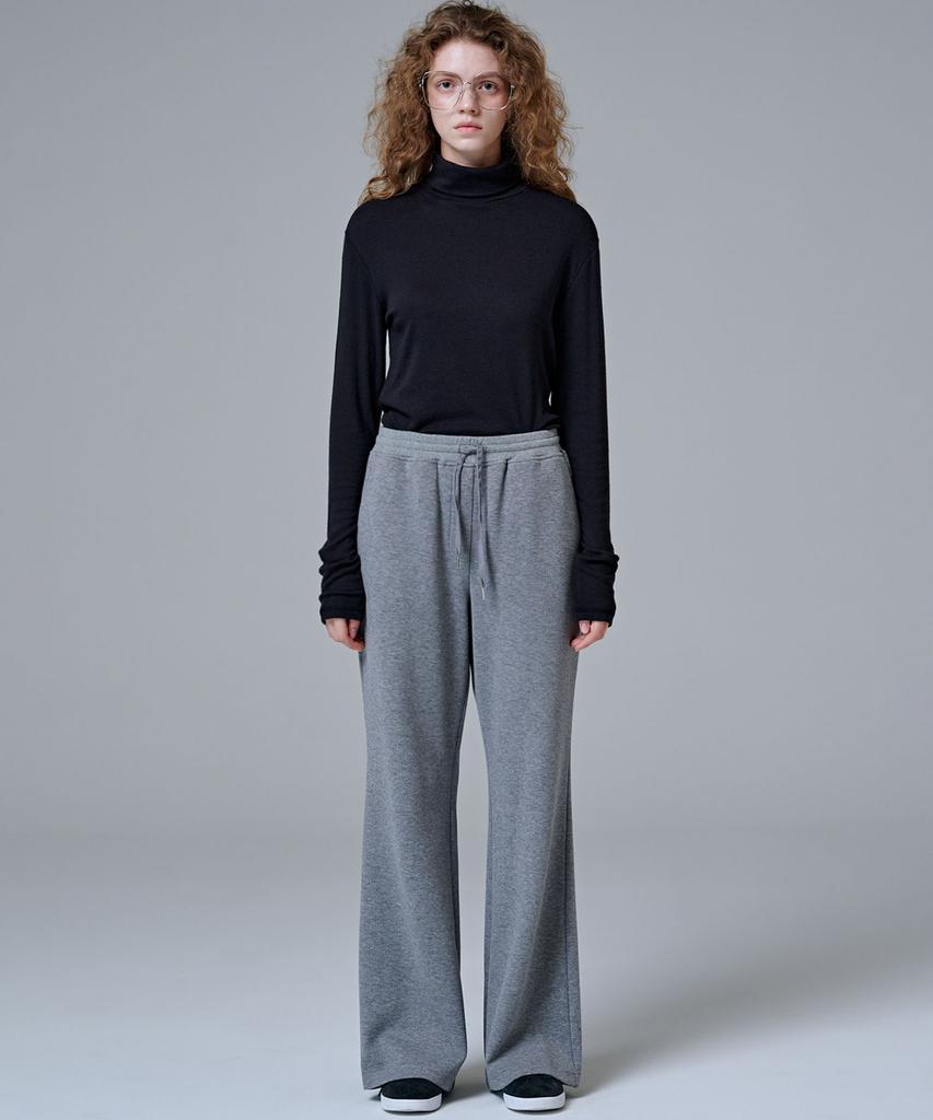 MALOUPE 5109 Textured Roll Neck T-Shirt (Black)